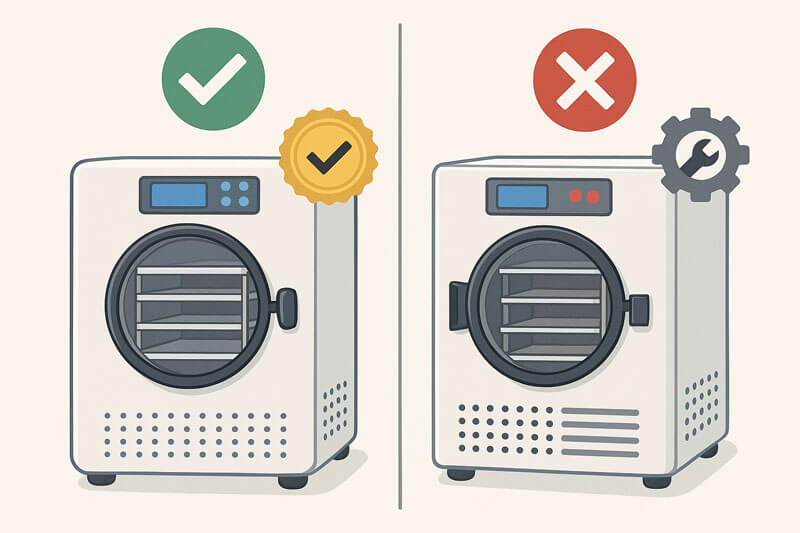 Cách phân biệt máy sấy thăng hoa chính hãng và hàng lắp ráp