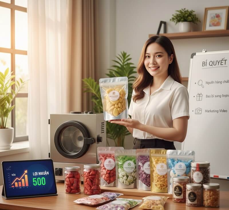 Khởi Nghiệp Với Mô Hình Kinh Doanh Nhỏ Từ Máy Sấy Thăng Hoa Mini